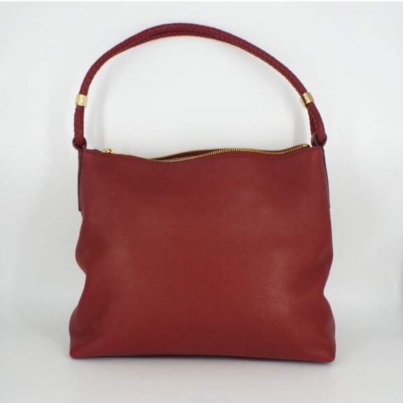Michael Kors Lexington Burgundy Pebbled Leather Shoulder Bag main image 6